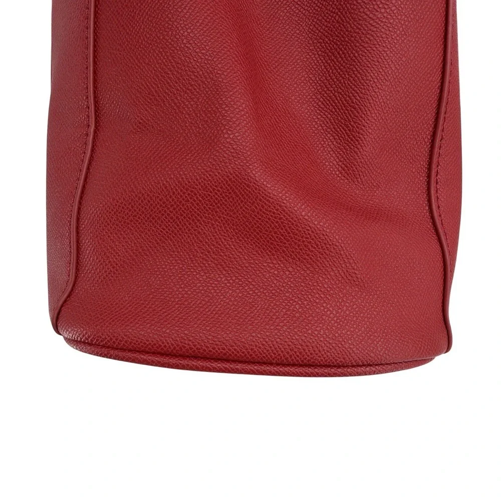 Lovevook Red‎ PU Leather Womens Laptop Bag Lightweight Water Resistant
